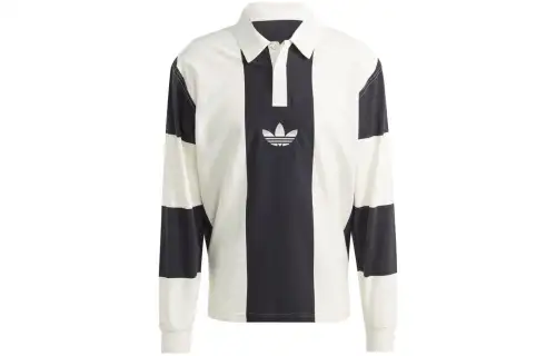 adidas originals Men's Hack Rugby Long Sleeve Tee Black
