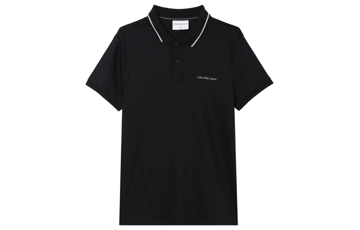 CALVIN KLEIN Polo Shirt Men's Black