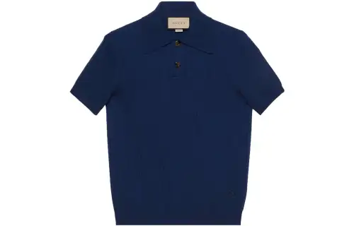 GUCCI SS23 Polo Shirt Men's Blue