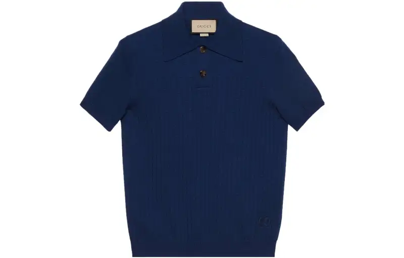GUCCI SS23 Polo Shirt Men's Blue