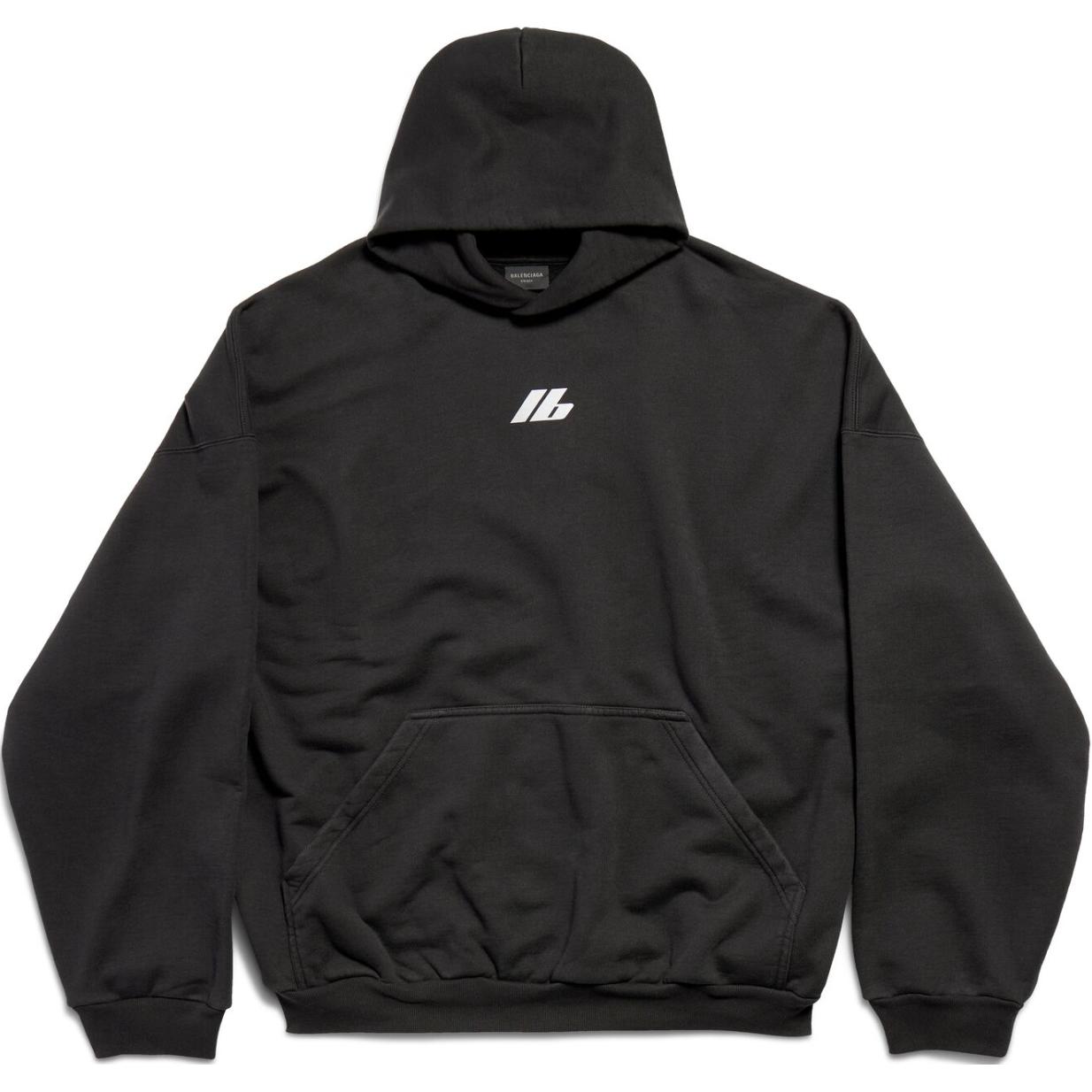 Худи Balenciaga Logo Hoodie (черное)