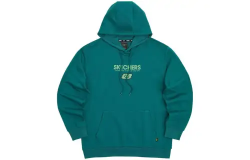 Skechers Colorful Sweatshirts Unisex Spruce Green Hooded Moderate Other