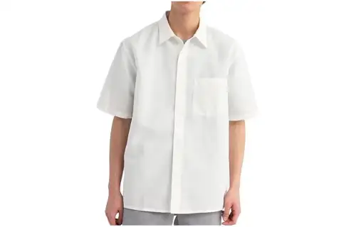UNIQLO Shirts Men's White Pointed Collar Moderate Other