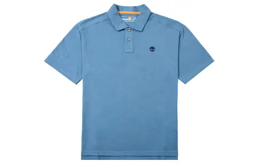 Timberland Polo Shirts Men's Sky Blue Polo Collar Moderate Other
