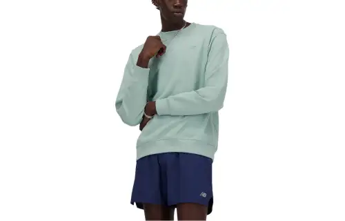 New Balance Athletics French Terry Crew Sweatshirt Men's Light Green