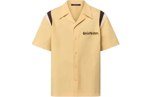 LOUIS VUITTON By Tyler The Creator Embroidered Short Sleeved Cotton Bowling Shirt