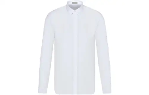 DIOR Shirts Men's White Lapel Moderate
