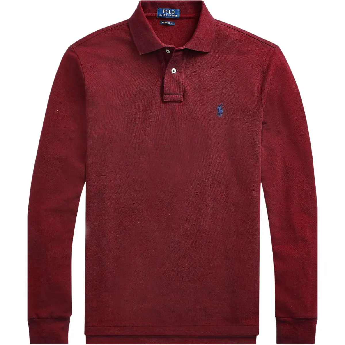 Polo Ralph Lauren Polo Shirt Custom Slim Fit Men's Burgundy Red