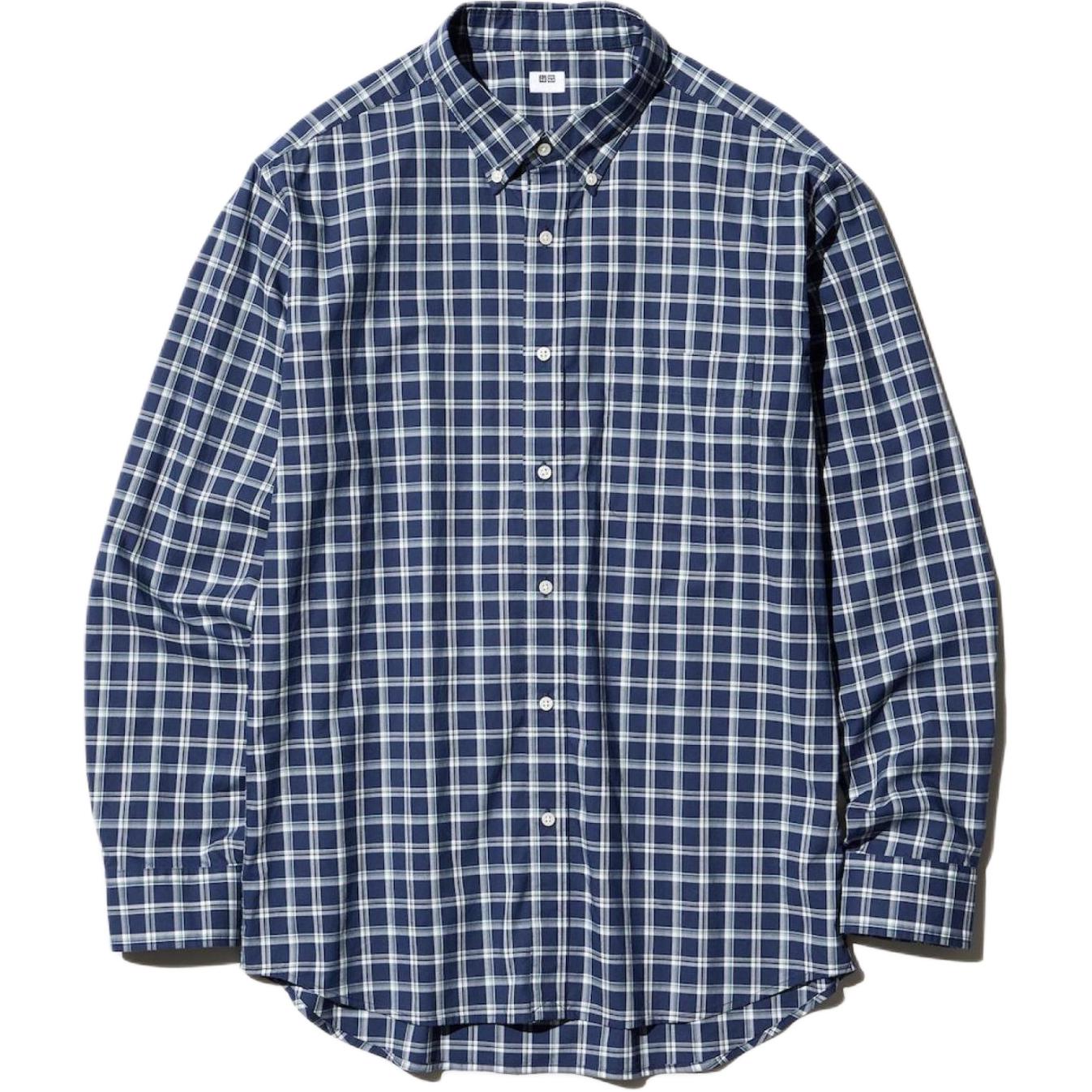 Рубашка UNIQLO 476014-67 (синяя)