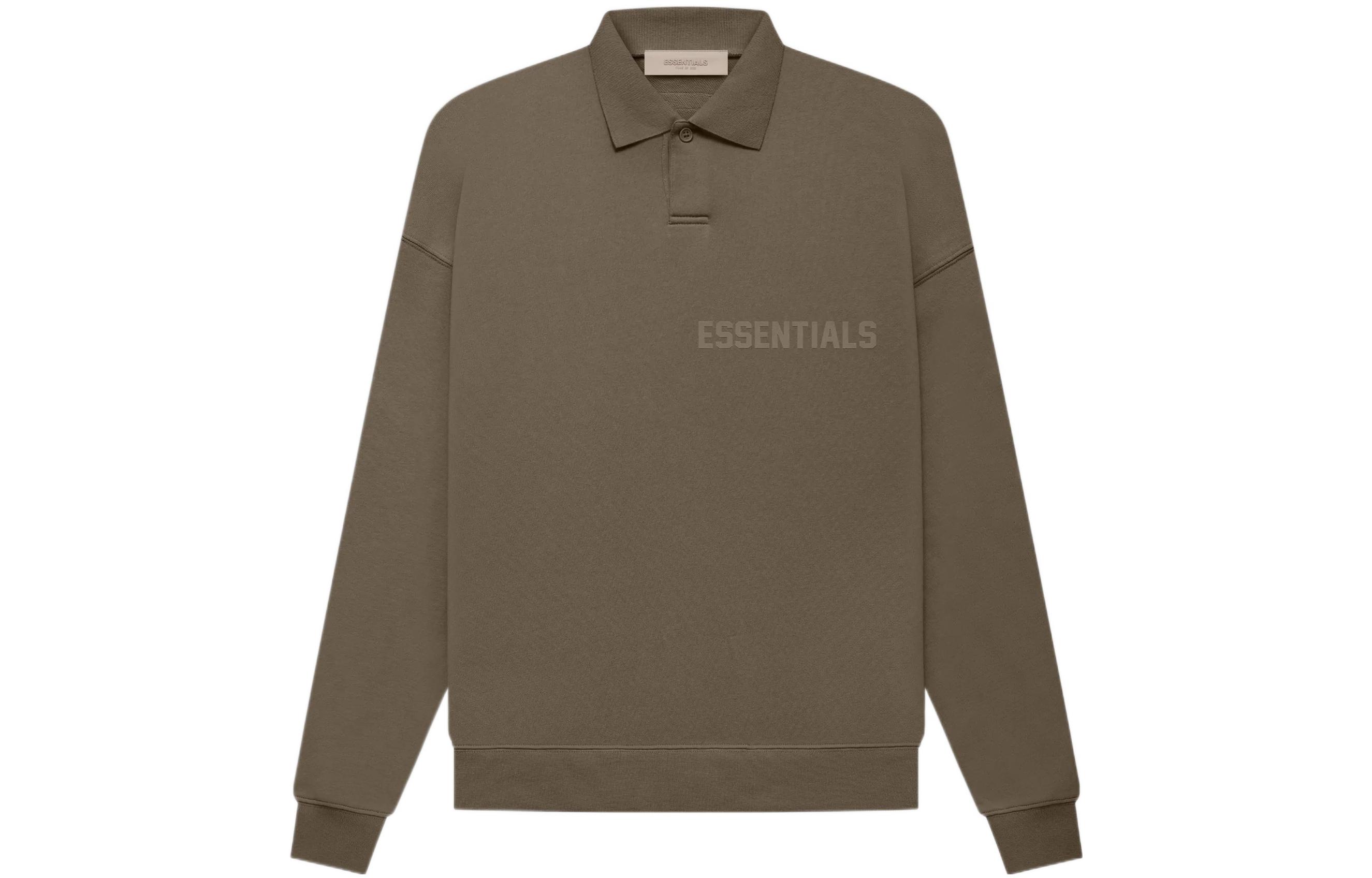 Мужское поло Fear of God Essentials (коричневое)