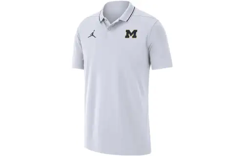 Jordan Polo Shirts Men's White Polo Collar Moderate Straight Fit