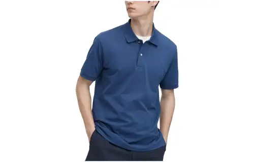 UNIQLO Polo Shirt Unisex Sea Blue