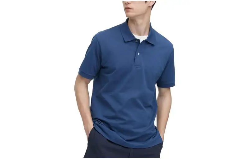 UNIQLO Polo Shirt Unisex Sea Blue