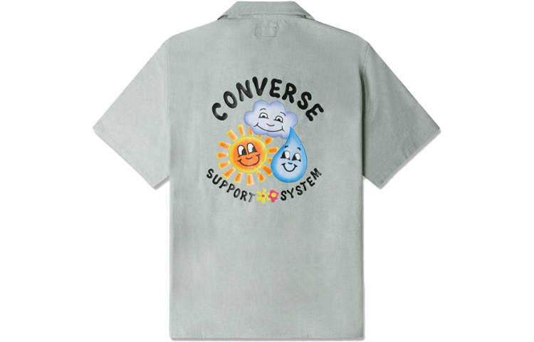 Мужская рубашка Converse Cargo Shirt (серый-зеленый)