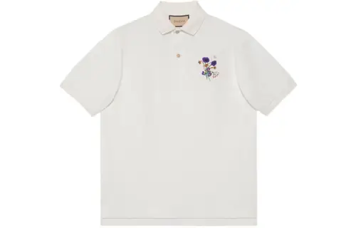 GUCCI Fw22 Tanabata Series Polo Shirt Men's White