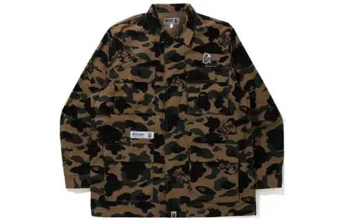 A BATHING APE Shirts Men's Lapel Moderate Shirt