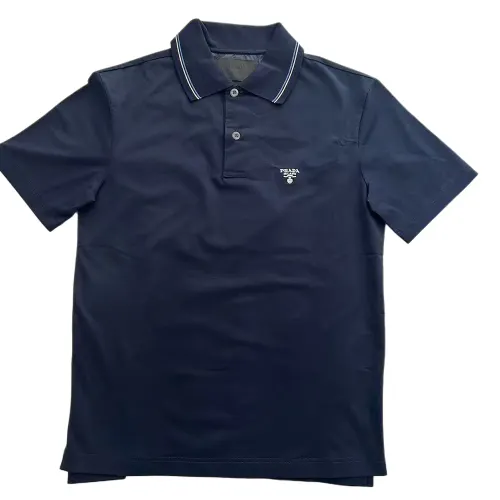 PRADA Polo Shirt Men's Navy Blue