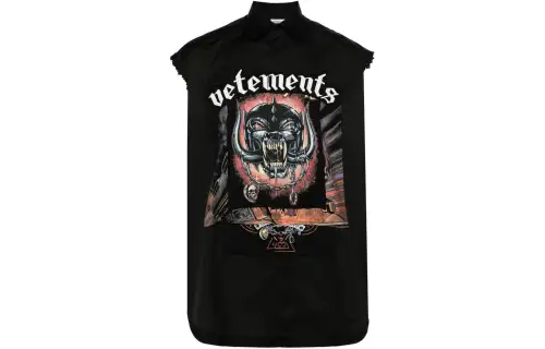 Vetements Motorhead Sleeveless Jersey Shirt