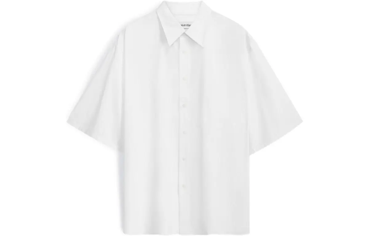 CALVIN KLEIN Shirt Men's Moon White
