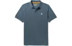 Timberland Polo Shirt Men's Rock Cyan