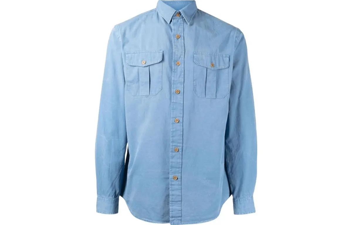 long-sleeve cotton shirt