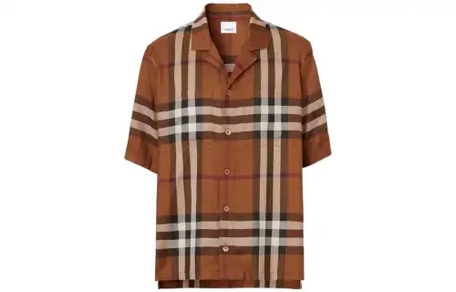 Burberry SS22 Shirt Men's Dark Birch Brown