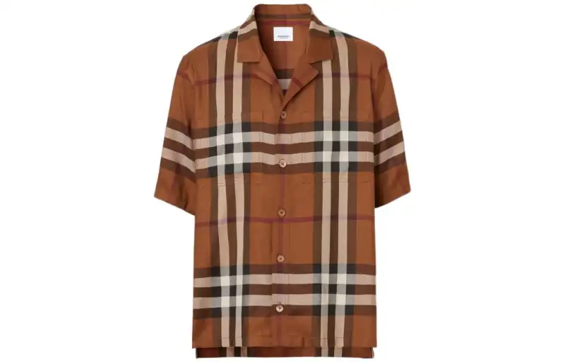 Burberry SS22 Shirt Men's Dark Birch Brown