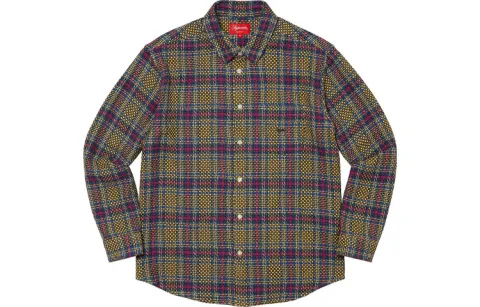 Supreme Basket Weave Plaid Shirt