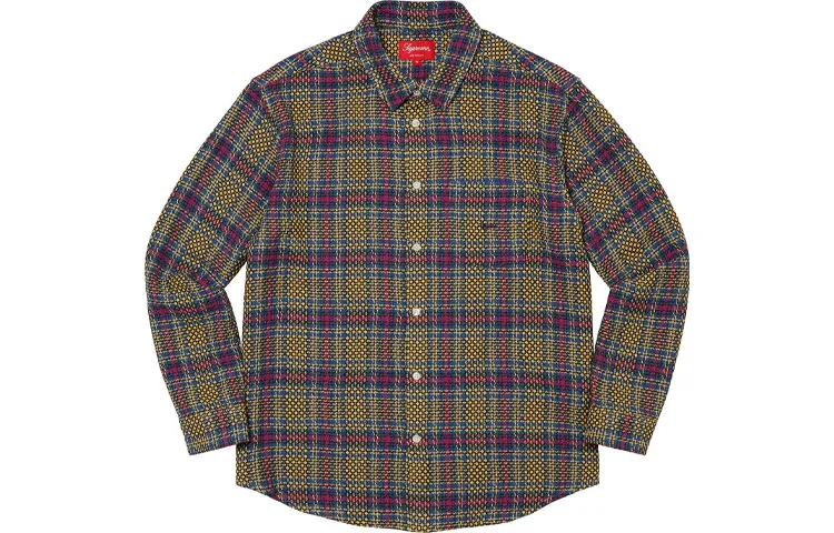 Supreme Basket Weave Plaid Shirt