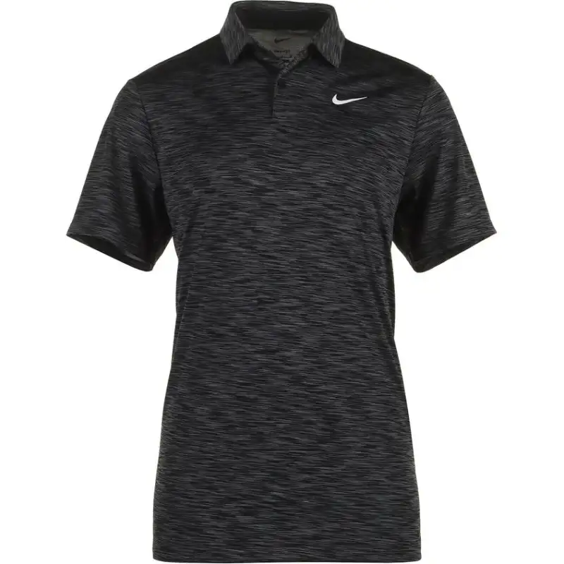 Nike Polo Shirts Men's Black Polo Collar Moderate Straight Fit