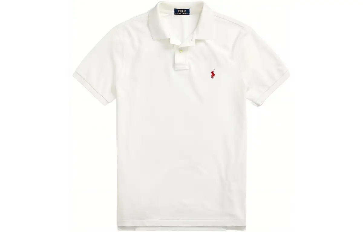 Polo Ralph Lauren SS23 Polo Shirt Custom Slim Fit Unisex White