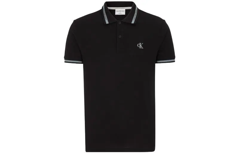 CALVIN KLEIN Polo Shirt Men's Black