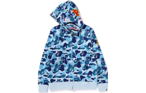 Bape Abc Camo Shark Ponr Full Zip Hoodie