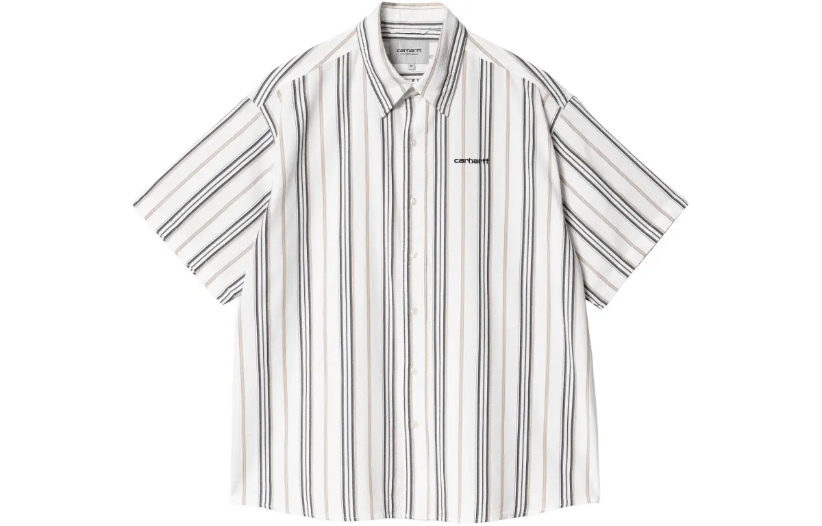 Carhartt WIP SS24 S/S Quentin Shirt Men's Wax White