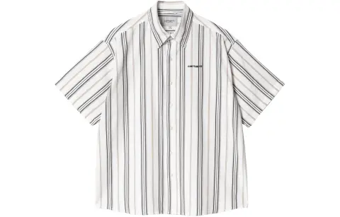 Carhartt WIP SS24 S/S Quentin Shirt Men's Wax White