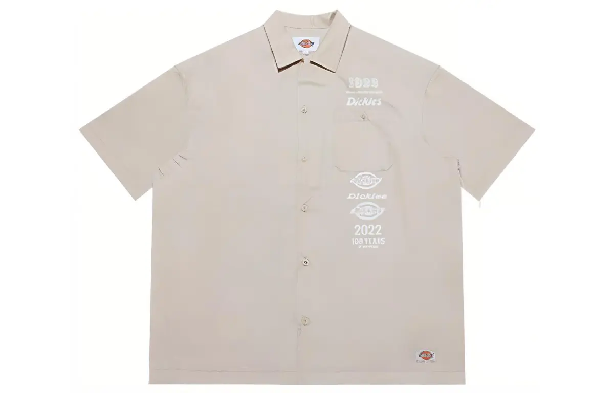 Dickies Shirts Unisex Khaki Lapel Moderate Other