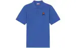 KENZO Polo Shirts Men's Blue Polo Collar Moderate Straight Fit