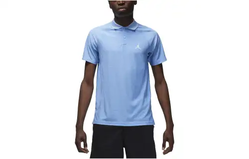 Jordan Polo Shirts Men's Blue Polo Collar Moderate Straight Fit