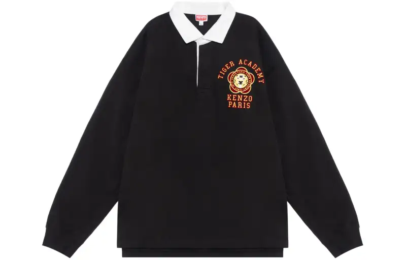 KENZO Tiger Academy Cotton Polo Shirt