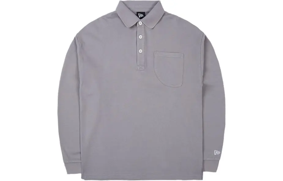 New Era Polo Shirts Unisex Gray Lapel Moderate Other