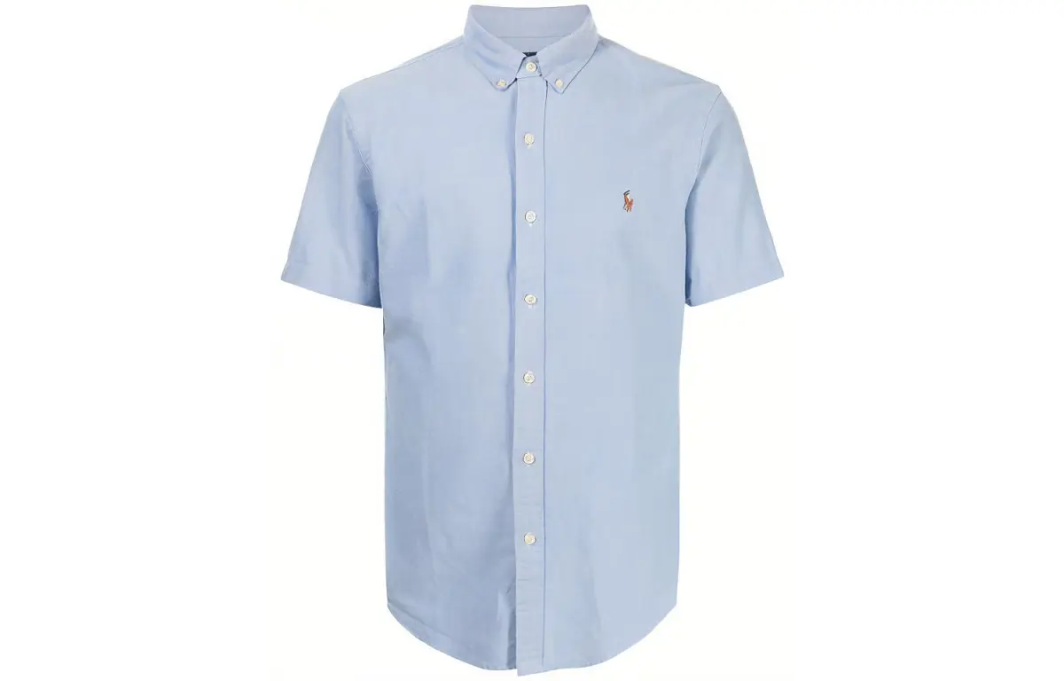 Polo Ralph Lauren logo-embroidered Oxford short-sleeve shirt