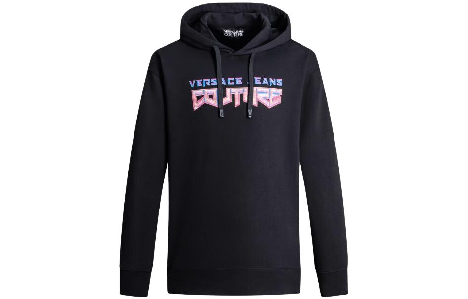 Мужское худи Versace JEANS COUTURE (черное)