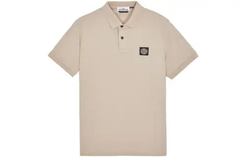 Stone Island logo-patch polo shirt