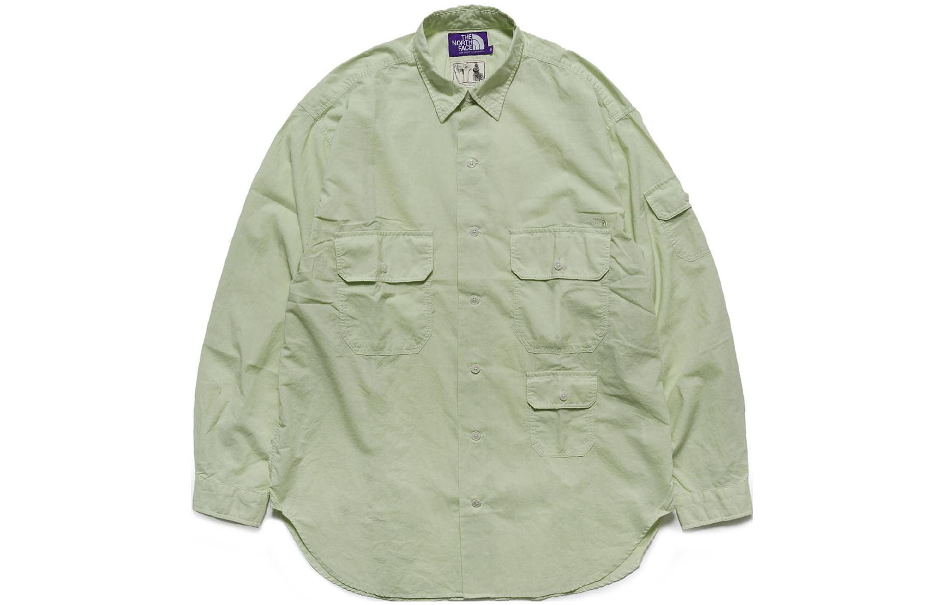 Рубашка The North Face THE NORTH FACE PURPLE LABEL Field L/S Shirt (зеленая)