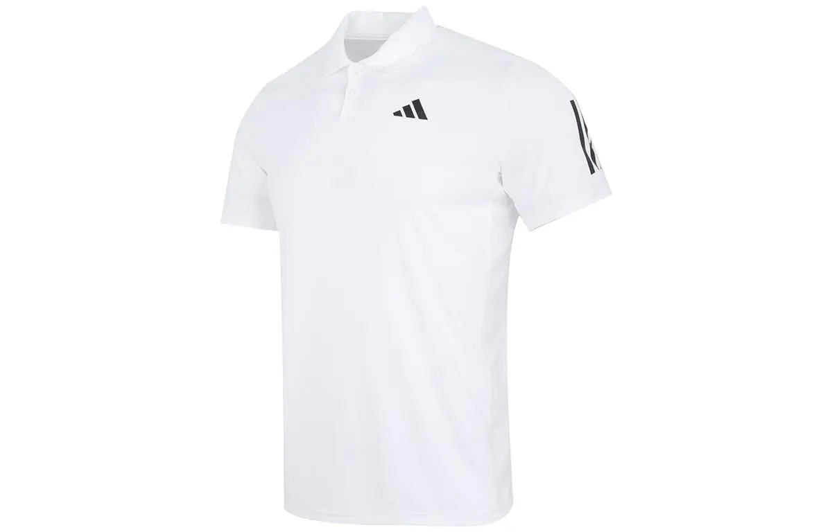 Adidas 3 Stripes Polo Shirt Men's White