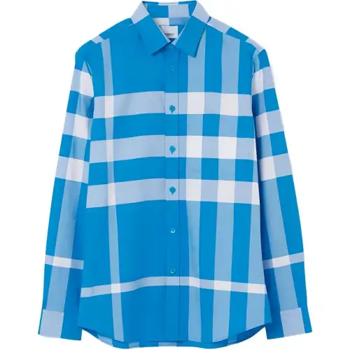 【Previous Season】oversized check long-sleeved shirt