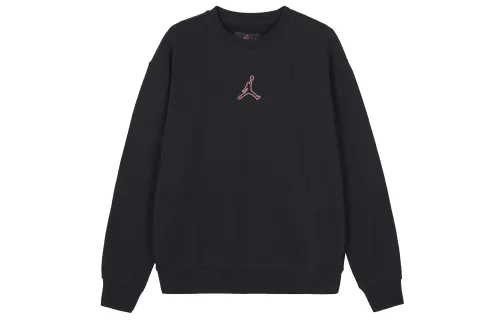 Jordan Fearless Sweatshirts Men's Black Crew Neck Moderate Regular