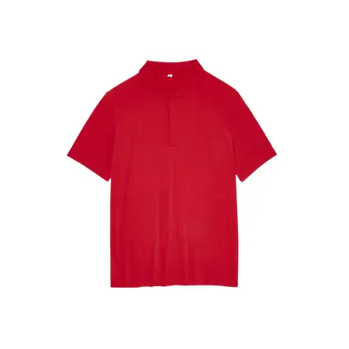 FILA Polo Shirts Men's Red Polo Collar Moderate Other