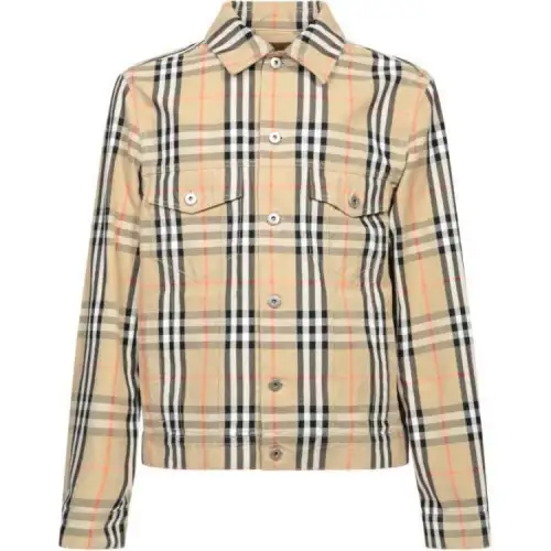 Burberry Checked Long Sleeved Jacket
