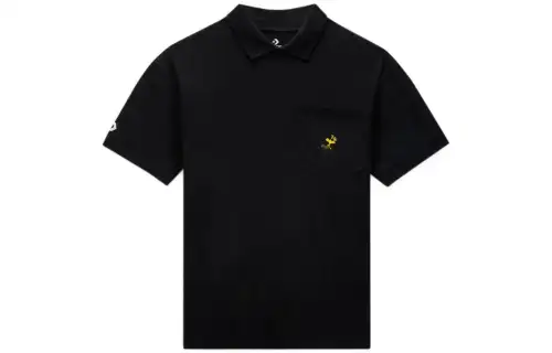 Converse X Peanuts Polo Shirt Unisex Black